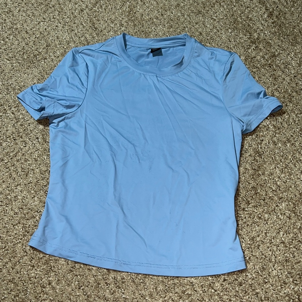 Silk cropped tshirt